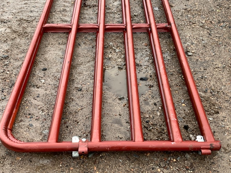 lot 4-A image: Lot Of (2) Steel Livestock  Cattle  Farm Gates