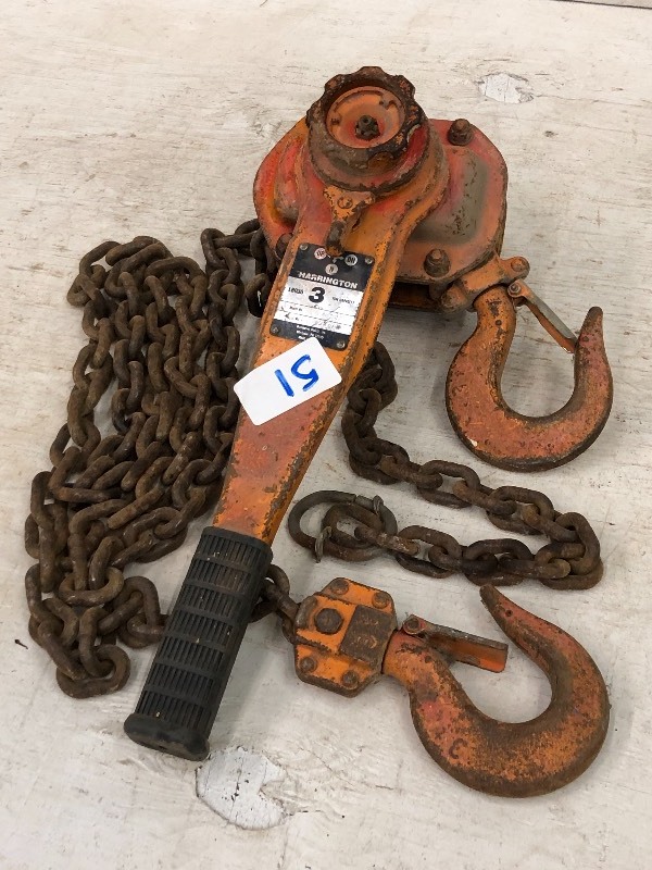 lot 51 image: Harrington 3-Ton Come-Along