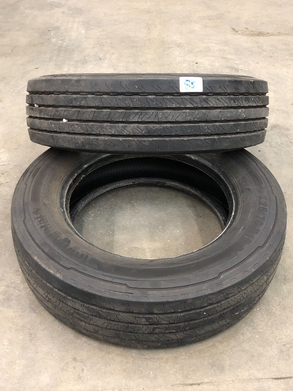 lot 85 image: (2) Continental 19.5 Truck Tires