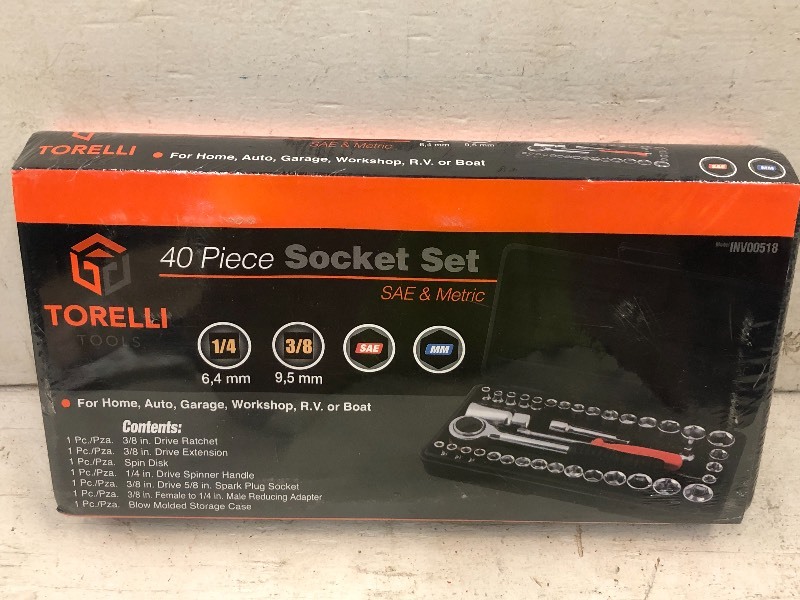 lot 106 image: Unused 40-Piece Tool Set