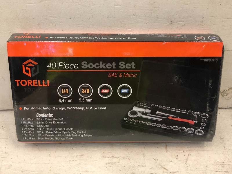 lot 107 image: Unused 40-Piece Tool Set