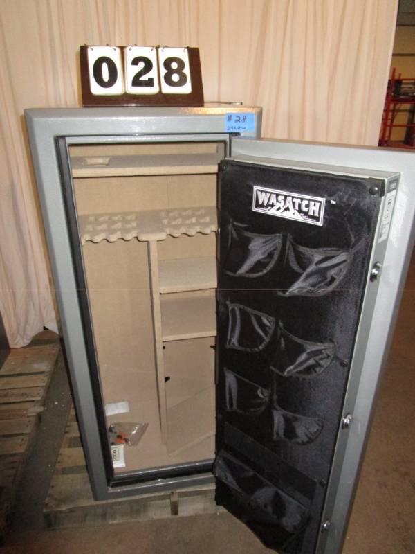 lot 28 image: Wasatch 24 Gun Safe - Combination Lock