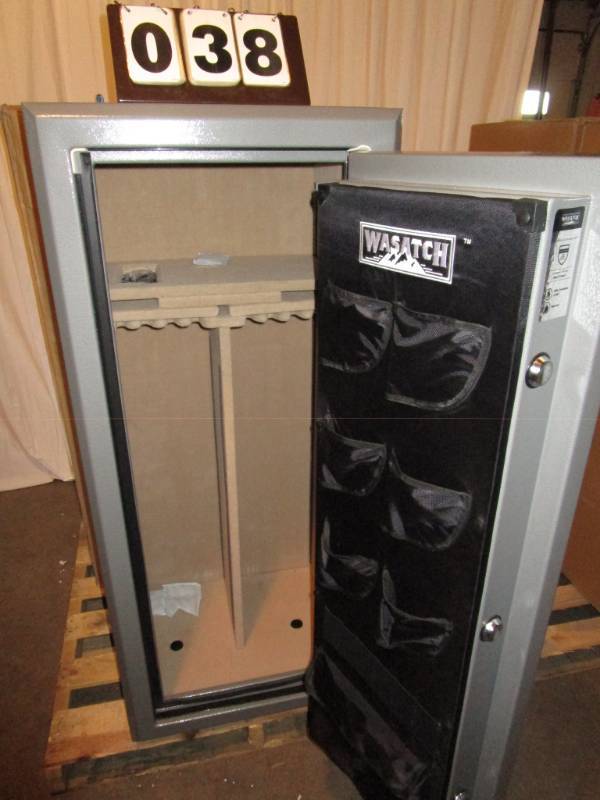lot 38 image: Wasatch 24 Gun Safe - Combination Lock