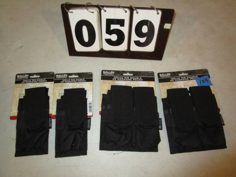 lot 59 image: Allen Molle Rig Tactical Pouches