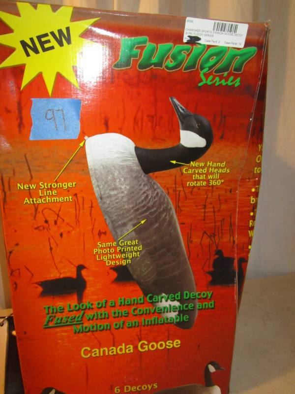 lot 97 image: Cherokee Sports Canada Goose Decoys