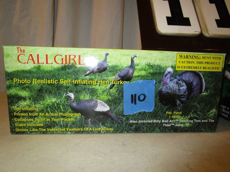 lot 110 image: Call Girl Turkey Hen Decoy