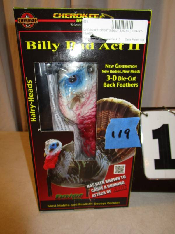 lot 119 image: Billy Bad Act II  Turkey Decoys