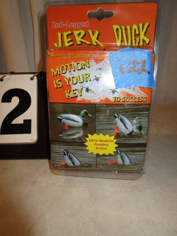 lot 122 image: Jerk Duck Ultra Realistic Feeding Action Decoys