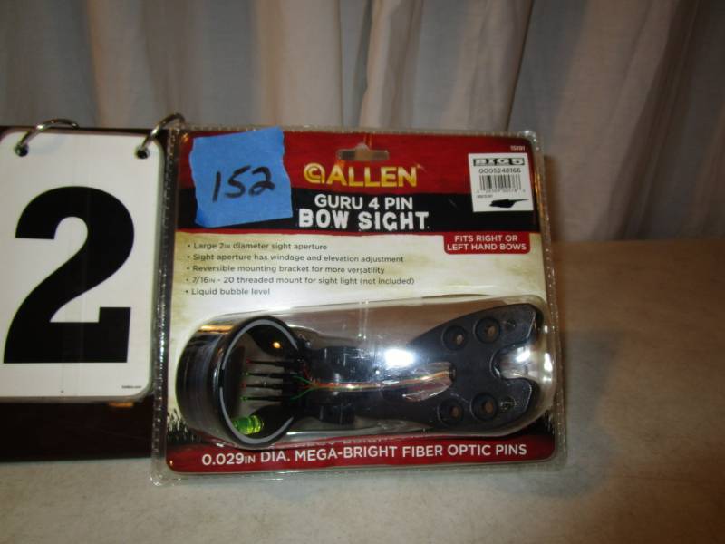 lot 152 image: Allen Guru 4 Pin Bow Sight