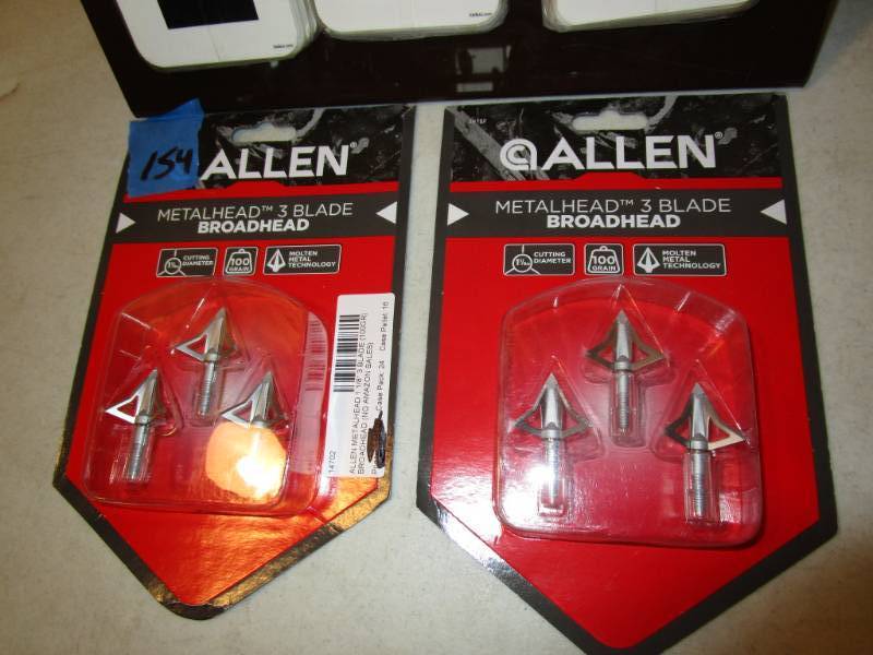 lot 154 image: Allen Metalhead 3 Blade Broadhead