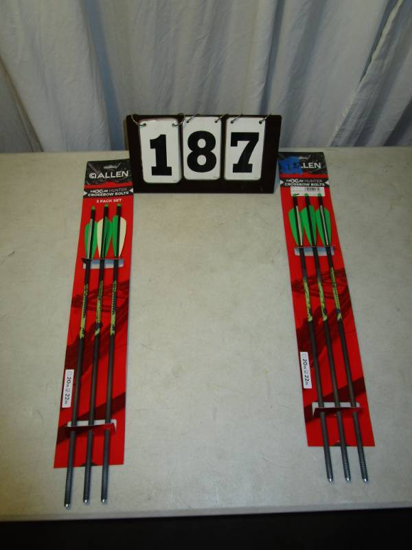 lot 187 image: Allen Nexus Hunter Crossbow Bolts