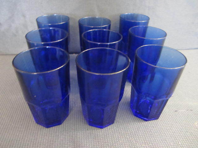 lot 23 image: Cobalt Tumblers