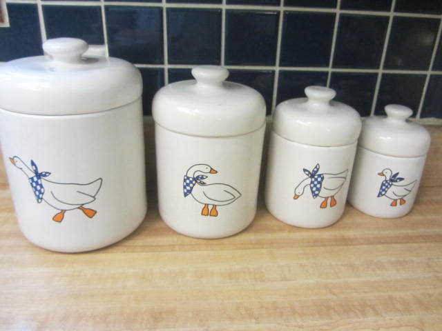 lot 66 image: Ceramic Canisters
