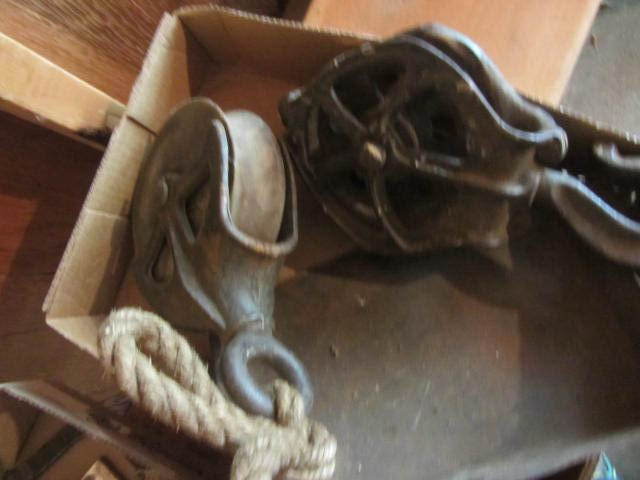 lot 115 image: Antique Pulleys, Dust Pan