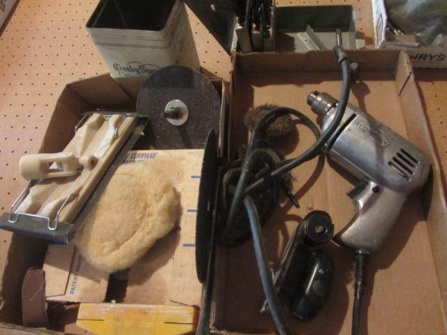 lot 148 image: Drill, Abrasives, Wire Wheels