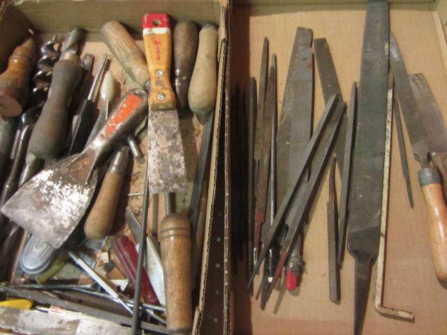 lot 154 image: Files, Glass Cutters