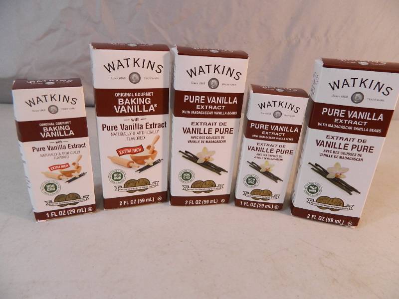 lot 52 image: New Watkins Pure Vanilla Extract and More