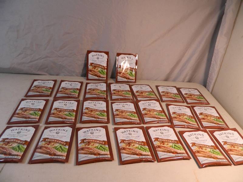 lot 53 image: 23 New Watkins Brown Gravy Mixes