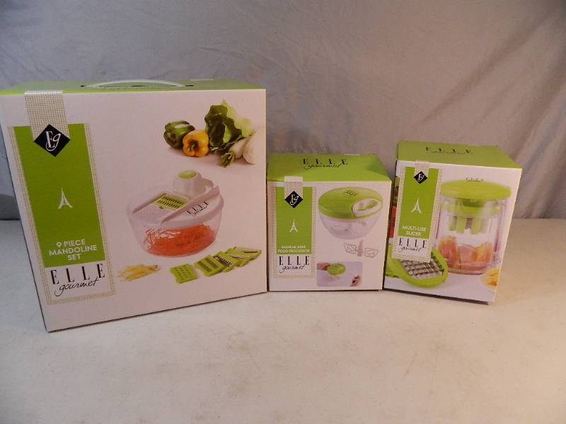 lot 65 image: 3 New Elle Gourmet Slicers  Processors
