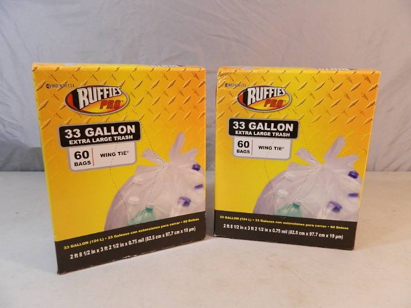 lot 95 image: 120 New Extra Large Trash Bags
