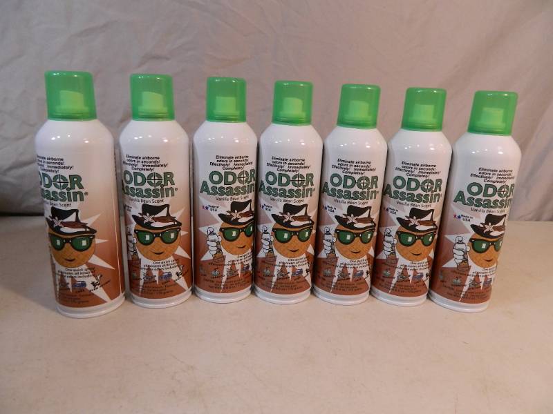 lot 96 image: 7 New Bottles of Vanilla Bean Odor Assassin