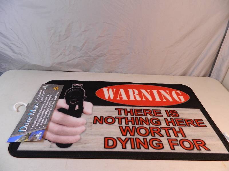 lot 101 image: New Gun Owner Door Mat
