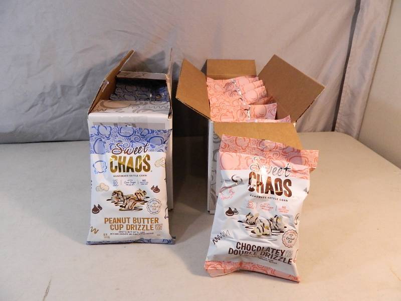 lot 123 image: 2 Cases of Sweet Chaos Handmade Kettle Corn