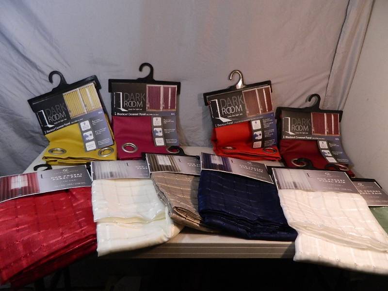 lot 131 image: Large Lot of New Curtains
