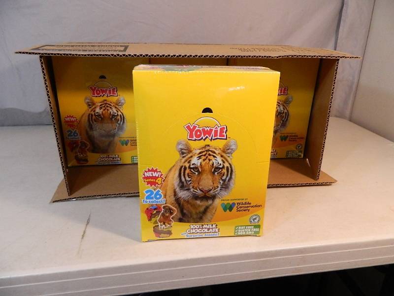 lot 155 image: New Case of Yowie Chocolate Eggs with Surprises Inside