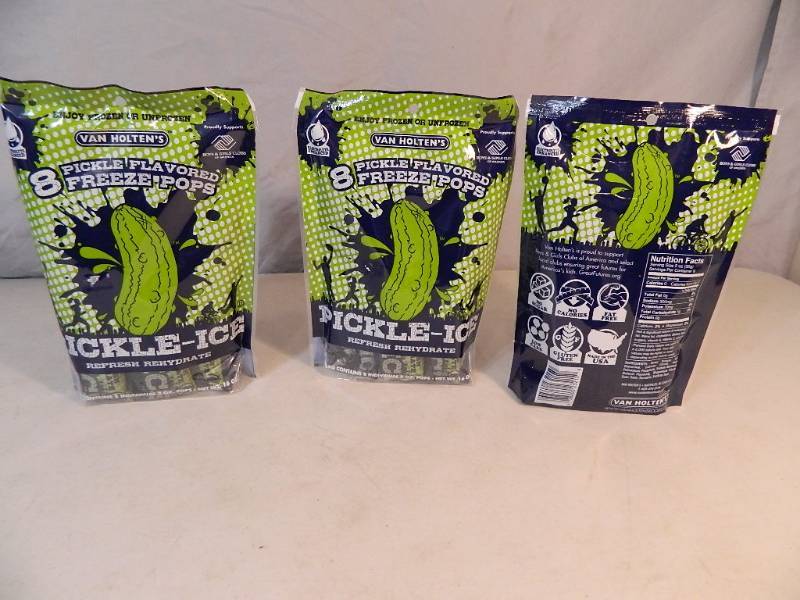 lot 161 image: 3 New Bags of Pickle Ice