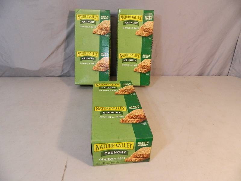 lot 184 image: 3 New Cases of Nature Valley Crunchy Granola Bars