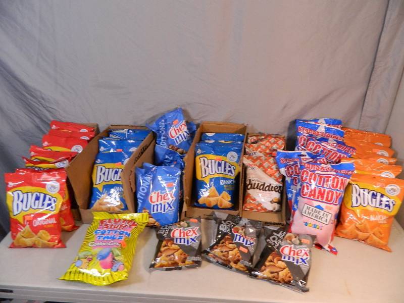 lot 197 image: Large Lot of Cotton Candy and Snacks