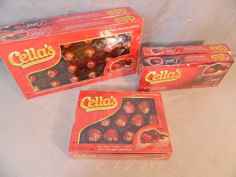 lot 203 image: 5 New Boxes of Chocolate Covered Cherries