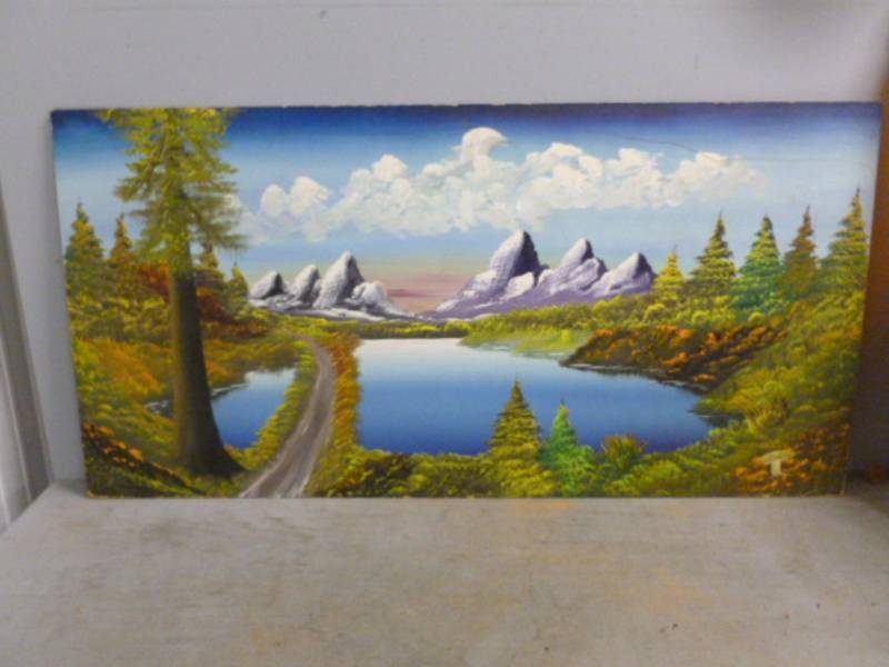 lot 76 image: Original Oil On Board