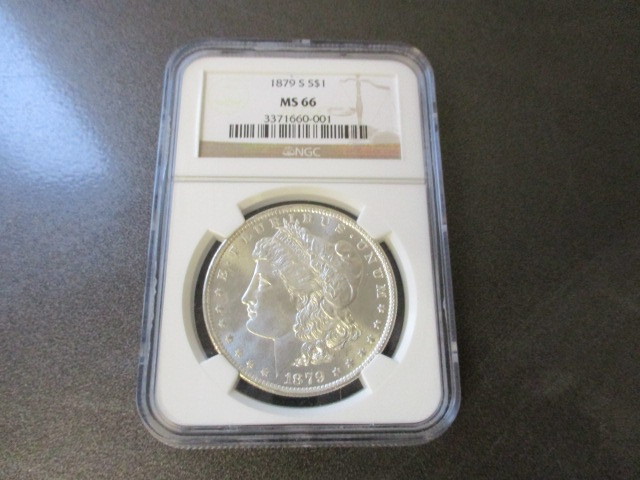 HIGH GRADE MORGAN  NGC Certified MS66 1879 S (San Francisco Mint)