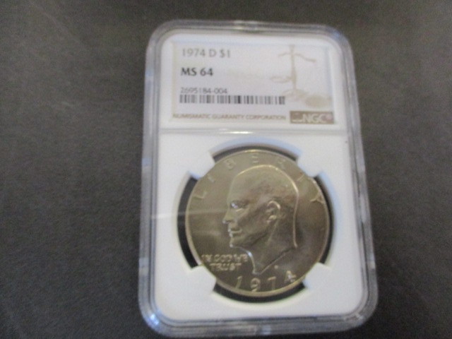 NGC Certified 1974-D (Denver Mint) MS64 Eisenhower Dollar