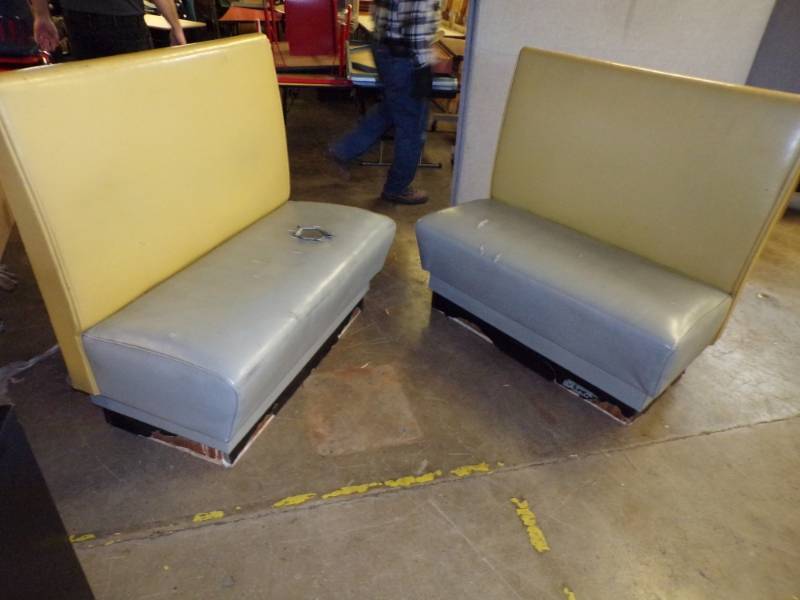 lot 23 image: Pair of Booth Benches