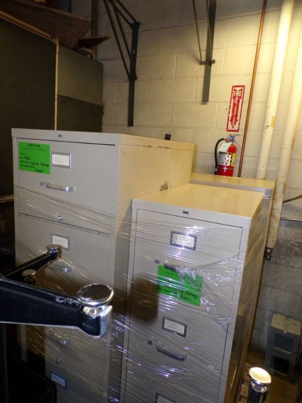 lot 64 image: Lot of File Cabinets   2 - 4 drawer  1 - 5 drawer