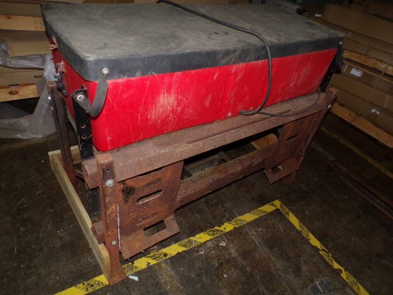 lot 120 image: Western SaltSand spreader converted to use on a bobcat