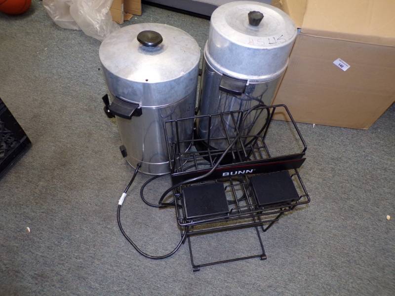 lot 141 image: 2 Coffee Makers with Air pot holders