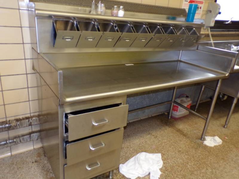 lot 151 image: Stainless Steel Prep Table