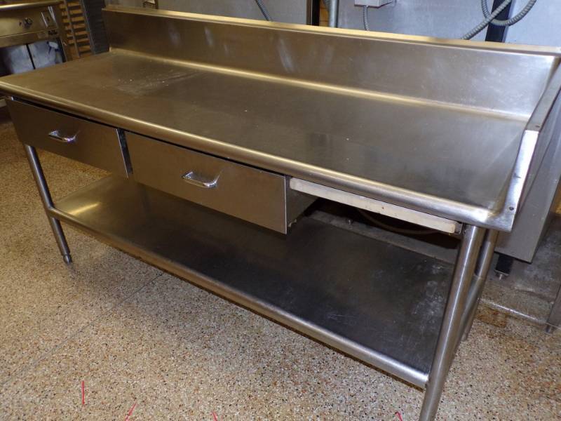 lot 157 image: Stainless Steel Prep Table