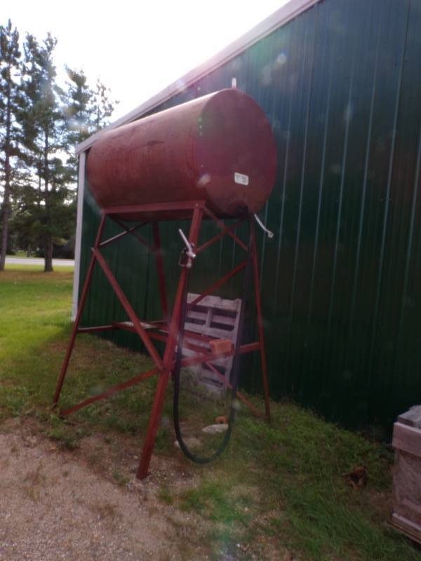 lot 198 image: Fuel Barrel with Stand