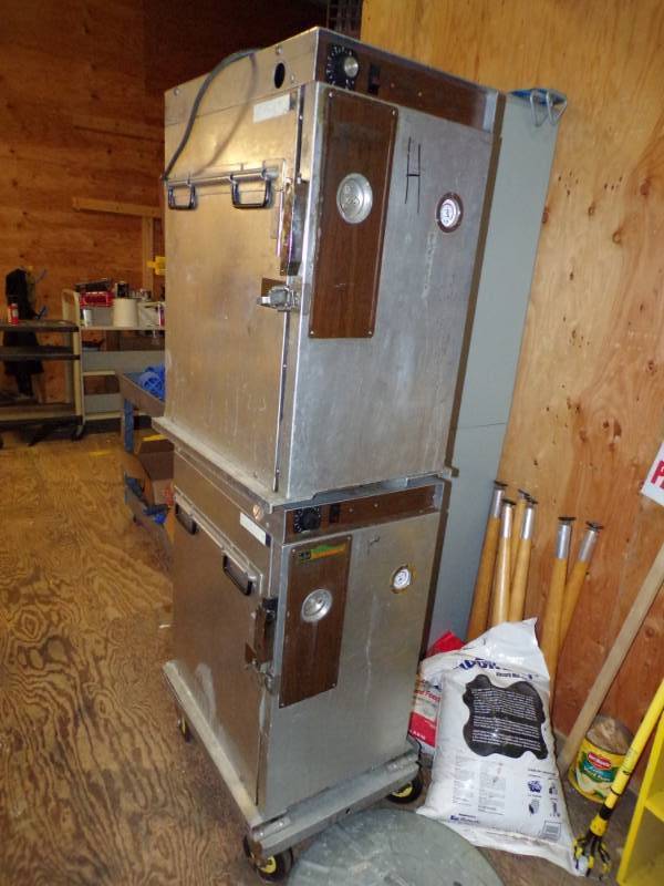 lot 207 image: Pair of warming units on wheels
