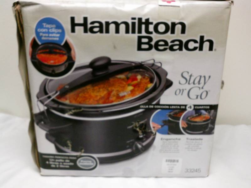lot 26 image: NEW Hamilton Beach 4 qt Slow Cooker.