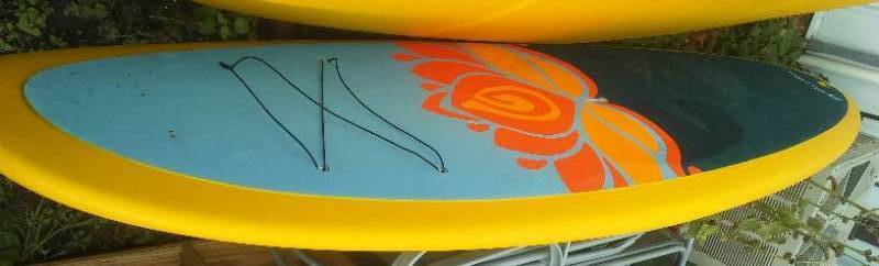 lot 208 image: 10 ft paddle board with paddles