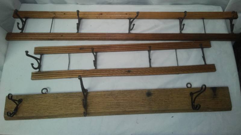 lot 340 image: 3 vintage coat racks