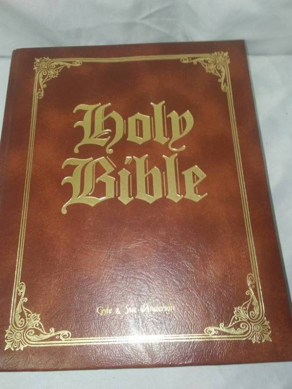 lot 347 image: Holy Bible - excellent.