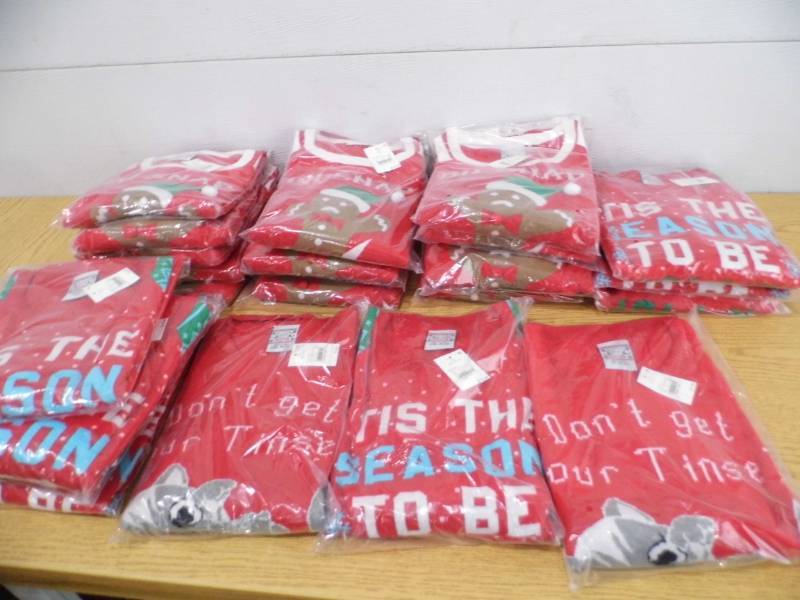lot 33 image: Assorted Childrens Christmas Sweaters