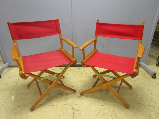 lot 206 image: TWO DIRECTOR CHAIRS
